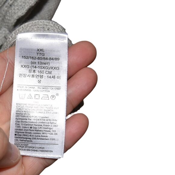 GAP Kids Gray Knit Sweater Poncho XXL (14-16) NWT Cozy Minimalist Layer  Preppy - Picture 8 of 8